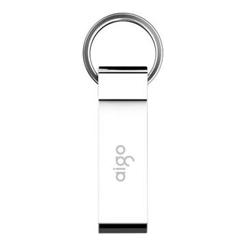 爱国者/aigo U盘，U210 8GB USB2.0 银色 USB2.0 U盘 一体封装 防尘防水 银色 售卖规格：1个