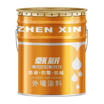 甄薪/ZX 外墙涂料，外墙涂料，Y08深黄色，20kg/桶 售卖规格：20公斤/桶