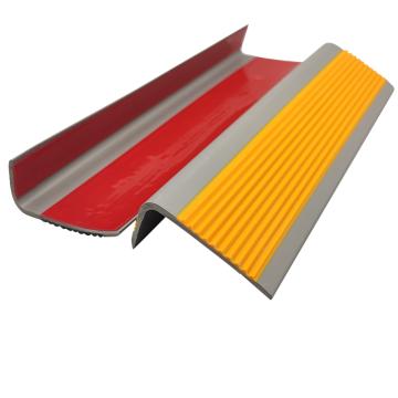 布朗森/BRONSON PVC直角楼梯防滑条，自粘L型防滑条，5x2.5cm，1米长，橙黄灰色，A9585 售卖规格：1个