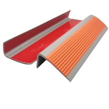 布朗森/BRONSON PVC直角楼梯防滑条，自粘L型防滑条，5x2.5cm，1米长，桔红灰色，A9589 售卖规格：1个