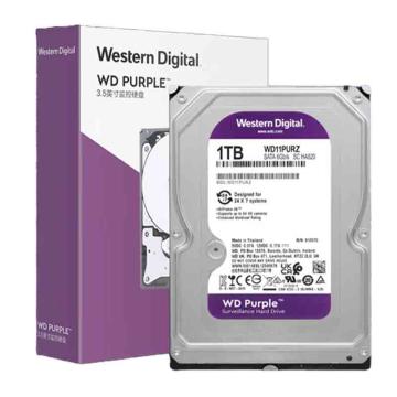 西部数据/WD 监控级硬盘，WD11PURZ 紫盘 1TB 64MB SATA CMR 售卖规格：1个