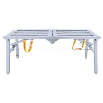 谦格 铁镀锌折叠高度可调方管双支撑工程梯平台马凳，方管面MD16040,长160cm宽40cm，高70~90cm 售卖规格：1个