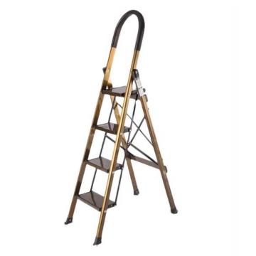 谦格 铝合金多功能便携折叠式人字登高扶凳梯，L04,四步梯,登高96cm-宽44cm 售卖规格：1个