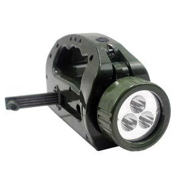 劲荣(JINRONG) 手摇充电巡检强光灯，XCL6022-NY，3W 绿色 IP65 工程塑料 LED