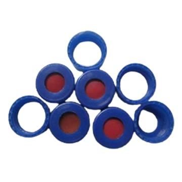 安捷伦 蓝色拧盖，预开口PTFE/硅橡胶垫，5183-2076* 售卖规格：100个/包