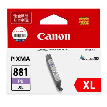 佳能/Canon 墨盒，CLI-881XL PB 照片蓝色 适用TS6380/TS8380/TR8584 售卖规格：1个