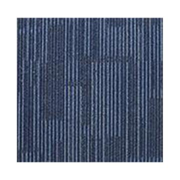小如管家 办公室地毯，卧室满铺拼接地毯地垫，深蓝色条纹，PVC底，500×500mm 售卖规格：1块