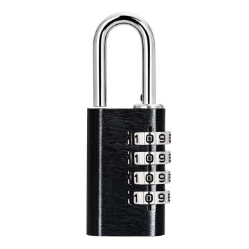炬芯 铝合金密码锁，AL2145 锁体宽21mm 锁钩直径3mm 4位密码黑色 售卖规格：1个