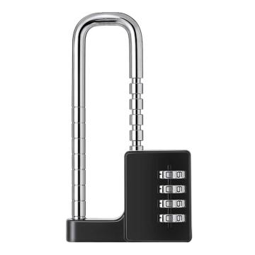 炬芯 可调节加长U型密码锁，UKC655 黑色 可伸缩范围42-98mm 售卖规格：1个