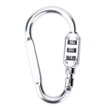 炬芯 铝合金密码锁挂扣，ALD659 小号 银色 锁钩直径6mm 售卖规格：1个