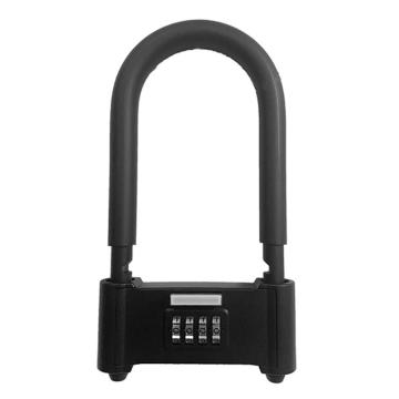 炬芯 可调节U型密码锁，U220 黑色 总长度22cm 可锁定范围12-15cm 售卖规格：1个