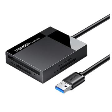绿联/UGREEN USB3.0多功能读卡器，CR125（30231） 四合一多功能相机SD tf CF MS内存卡读卡器 售卖规格：1个