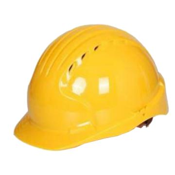 洁适比/JSP 安全帽，01-9041 威力9，ABS，T类安全帽，黄色（内衬调整轮式），配08-1009无杯下颚带 售卖规格：1顶
