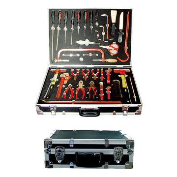 Raxwell 防爆36件套铝箱组合套装工具，铝青铜，RTAK0039 36pcs 售卖规格：1套