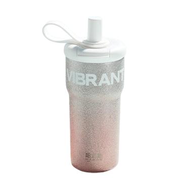 哈尔斯 星耀吸管杯，HGA-500-001 粉色 产品材质：304+星耀UV砂纹漆 容量：500mL 售卖规格：1个
