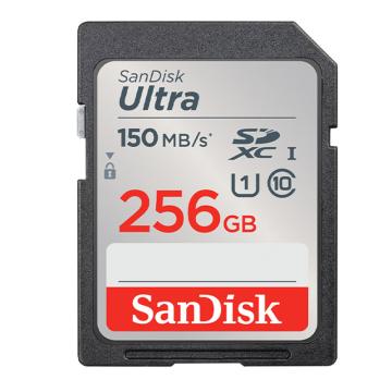 闪迪/SanDisk SD存储卡，SDSDUNR-256G-ZS6IN C10 至尊高速版内存卡 提速升级 读速150MB/s 售卖规格：1片