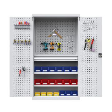 尔迈 重型工具柜,含2层板,单抽,带挂板，EM-GJG-12 1000×500×1800mm 售卖规格：1台