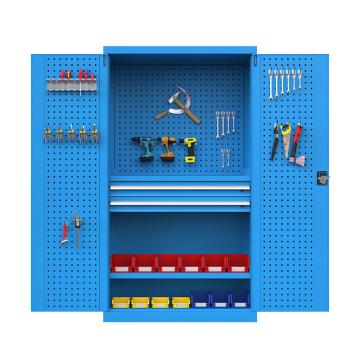 尔迈 重型工具柜,含4层板,带挂板，EM-GJG-04 1000×500×1800mm 售卖规格：1台