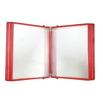 安赛瑞 磁吸式壁挂文件展示架，红色，，46×33cm，12276 售卖规格：10张/套