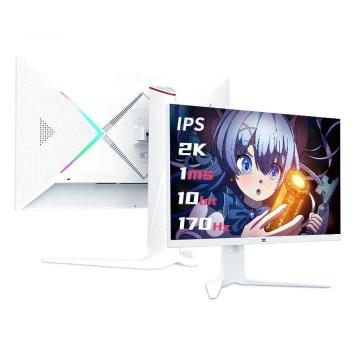 优派 显示器，VX2776-2K-PRO-W 27英寸 QHD三边微边框IPS 高刷新率 HDR滤蓝光不闪屏 DP/HDMI升降旋转 售卖规格：1台