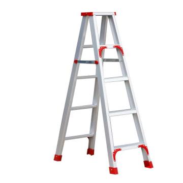 链工 铝合金人字梯，3/19-lhjrzt1.5 铝合金梯子1.5米高红，塔板数：5，额定载荷（kg）：150  人字高度（mm）：1410 售卖规格：1个