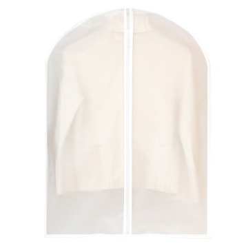 淮风 衣服防尘罩，EVA 60*100CM 拉链款，白边加厚 售卖规格：1件