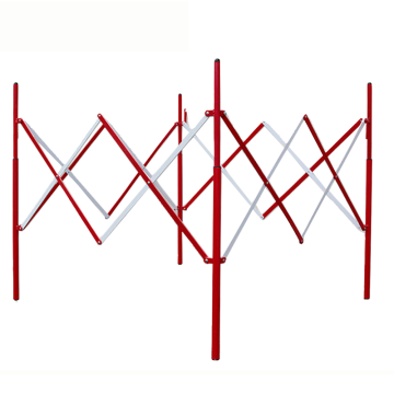 安赛瑞 移动式闭合伸缩围栏（红/白）130×130×78cm，11702 售卖规格：1套