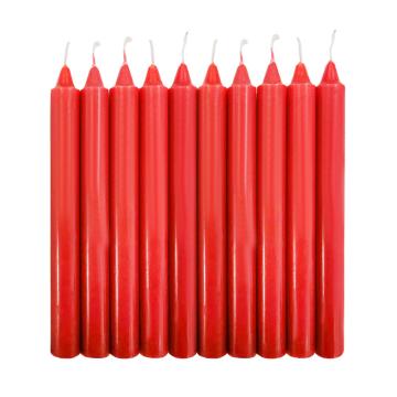 安赛瑞 应急照明蜡烛 1.8x18cm 红色，310093 售卖规格：10根/包