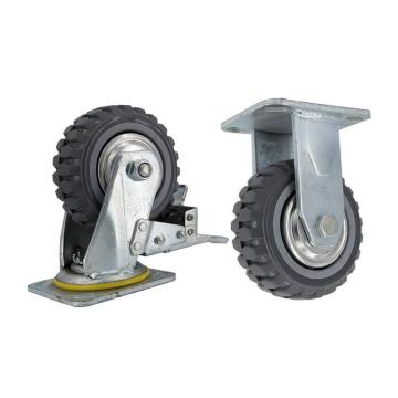 海斯迪克 风火轮，HK-780 5寸（2刹车+2定向） 聚氨酯脚轮 耐磨轻音重型工业轮子 售卖规格：4个/组
