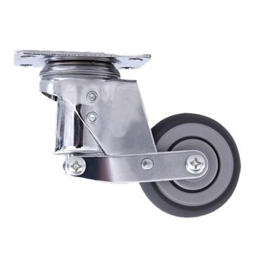海斯迪克 减震轮，HK-5098 6寸定向(载重110kg) 定向减震脚轮 人造胶TPR弹簧手推车工业减震轮 售卖规格：1个