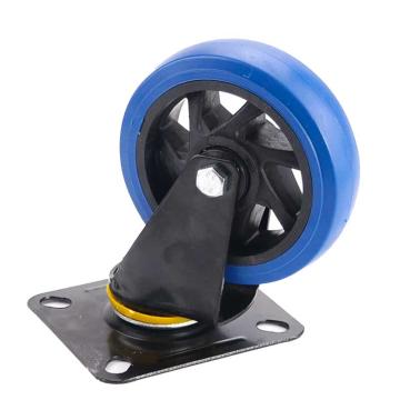 海斯迪克 平板车脚轮，HKCL-477 轻音通花5寸万向轮 手推车通用轮子 拉货车轮（2个起售） 售卖规格：1个