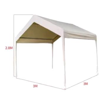 京路发 雨棚，长4m+宽2m 2米高 3面围布＋1面顶 售卖规格：1件