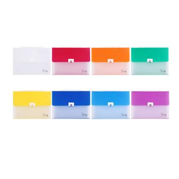 晨光 风琴包，AWTN1770 A4/13格/蓝色/绿色/粉色/橙色/颜色随机 售卖规格：1个