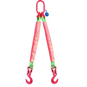 萨佩姆 双腿圆形吊带组合吊具，SPM12-1012 02 额定载荷1.4T，使用长度2m，配眼型带舌吊钩 售卖规格：1套
