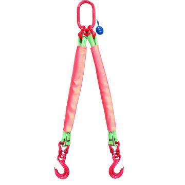 萨佩姆 双腿圆形吊带组合吊具，SPM12-1022 01 额定载荷2.8T，使用长度1m，配眼型带舌吊钩 售卖规格：1套