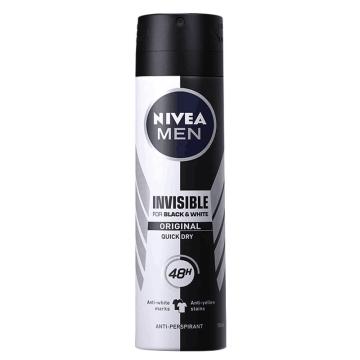 妮维雅/NIVEA 爽身气雾，男士黑白出众150ml 售卖规格：1瓶