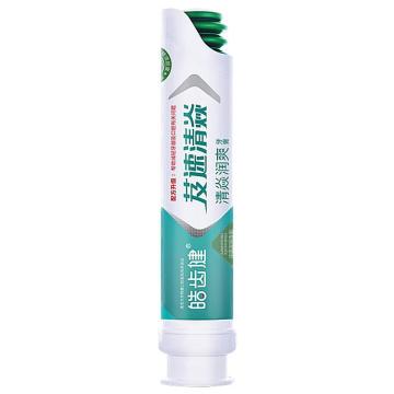 皓齿健 牙膏，芨速清焱润爽(清爽绿茶）100g 售卖规格：1支