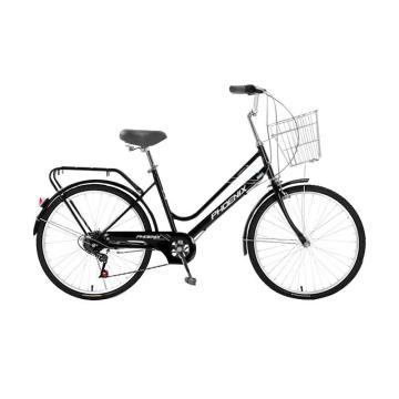 凤凰 男女通用自行车，时尚水滴-PF 黑色 24寸 单7速 碳钢车架 铝合金轮圈 时尚水滴 售卖规格：1辆