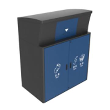 Raxwell 201不锈钢金塑纸垃圾桶收集容器外罩，RJRA2450 660升 1600*950*1730mm 售卖规格：1个