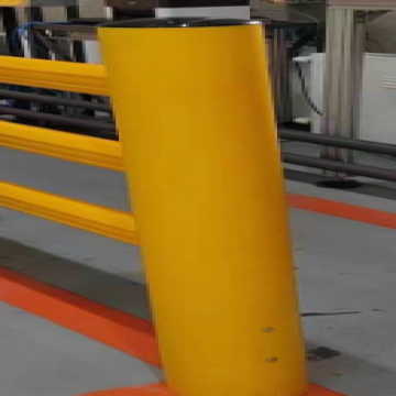 VILNOW φ160mm人形护栏立柱，颜色：黄色/黑色，VN-GR-160，立柱高度1150mm直径160mm壁厚10mm