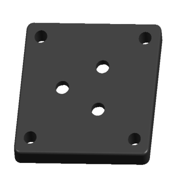 VILNOW φ160mm护栏底板，颜色：黑色，VN-GR-Base-1，1800mm*1800mm