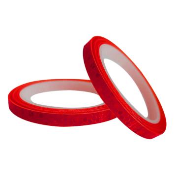 安赛瑞 安全帽警示反光贴-红色，晶格反光材料，10mm×8m，13302 售卖规格：2卷/包