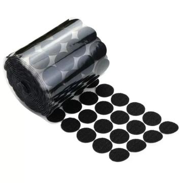 卡美瑞  黑色圆形背胶魔术贴，KMR-30 直径30mm，200个勾面+200个毛面（总共2卷） 售卖规格：1套