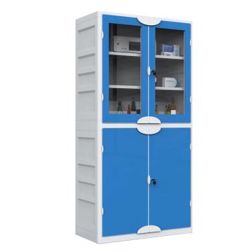 尔迈 PP柜，1000×500×2000mm，EM-YQG-04 蓝白色 售卖规格：1台