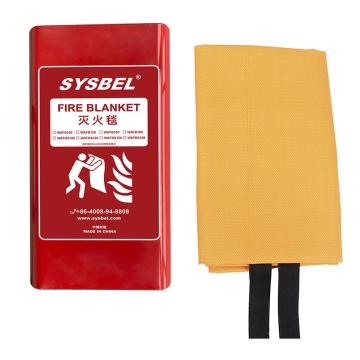 西斯贝尔/SYSBEL 灭火毯，硅胶，黄色,1800*1800，WAFBS180 售卖规格：1盒