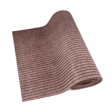 苏识 PVC复合七条纹防滑地毯，SS-J081，5×1.2m 咖驼色 厚5mm 售卖规格：1块