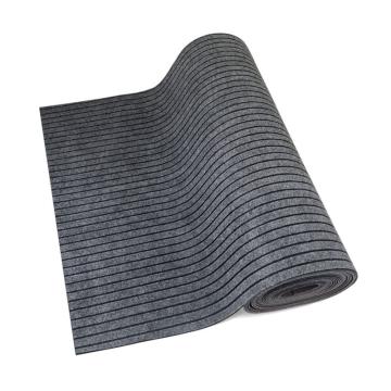 苏识 PVC复合七条纹防滑地毯，SS-J081，5×1.6m 灰色 厚5mm 售卖规格：1块