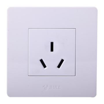 公牛 G06系列插座，G06Z114 1位三孔20A 86型白色暗装 售卖规格：1个
