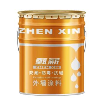 甄薪/ZX 高遮盖力外墙乳胶漆，高遮盖力外墙乳胶漆，YR03紫棕色 售卖规格：20公斤/桶