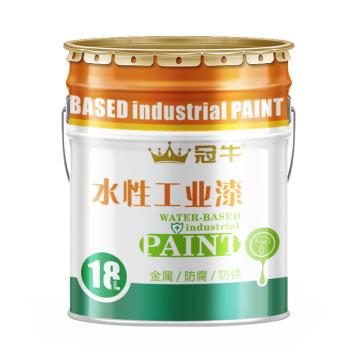 冠牛 水性醇酸调和漆，水性调和漆 ，国标BG02湖绿色，20kg 售卖规格：20公斤/桶